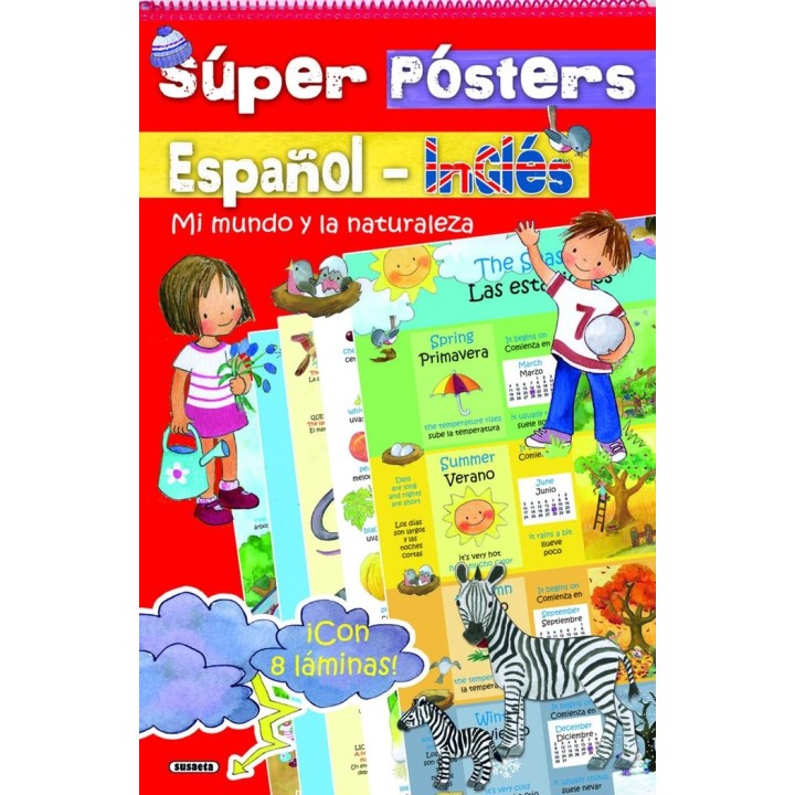 SUPER POSTERS ESPAÑOL INGLES MI MUNDO Y LA NATURALEZA