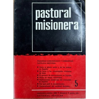 PASTORAL MISIONERA (5) PEQUEÑAS COMUNIDADES Y COMUNIDAD CATOLICA NACIONAL.