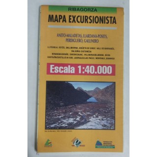 Ribagorza. Mapa Excursionista Escala 1:40.000