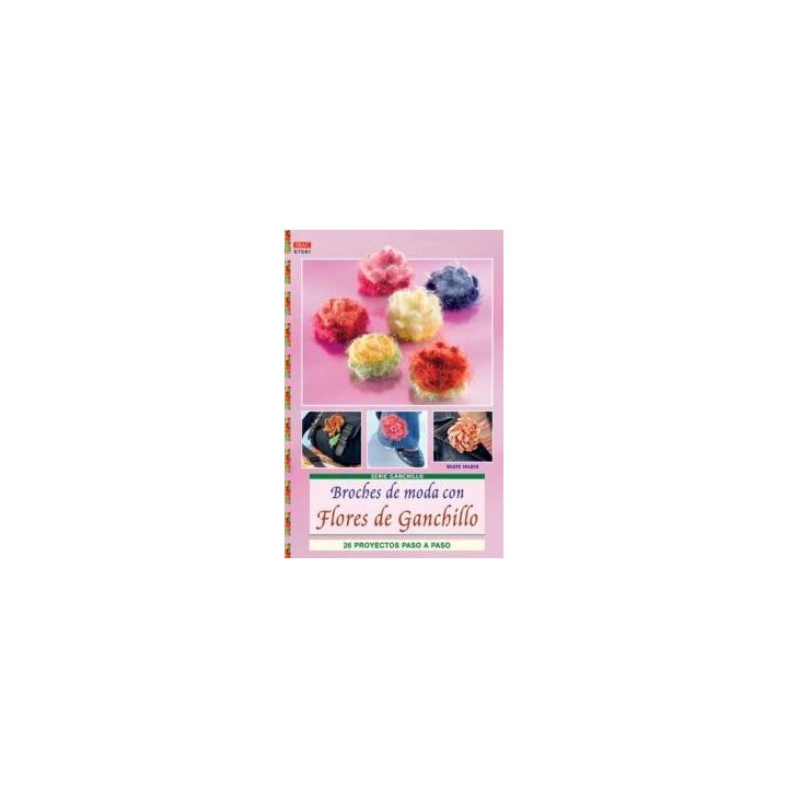 BROCHES DE MODA CON FLORES DE GANCHILLO