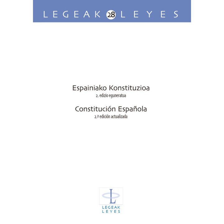 ESPAINIAKO KONSTITUZIOA 2 EDIZIO EGUNERATUA CONSTITUCION 2ª