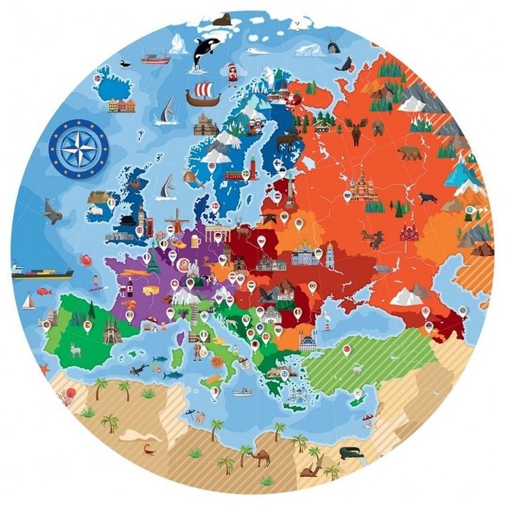 EUROPA VIAJA CONOCE EXPLORA CON PUZZLE