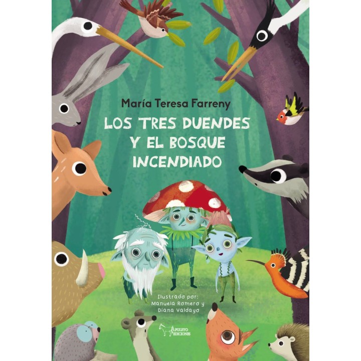 LOS TRES DUENDES Y EL BOSQUE INCENDIADO