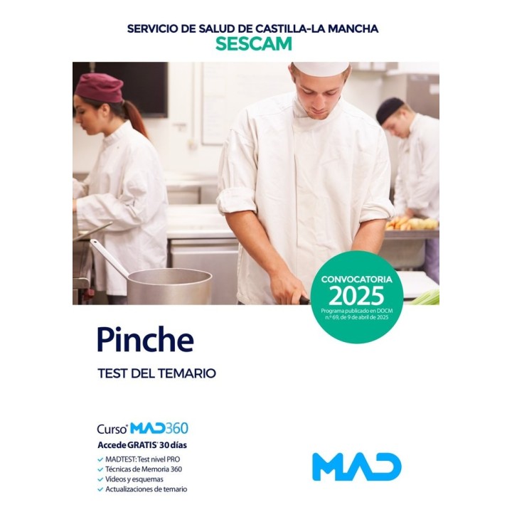 PINCHE TEST TEMARIO SERVICIO SALUD CASTILLA LA MANCHA SESCA