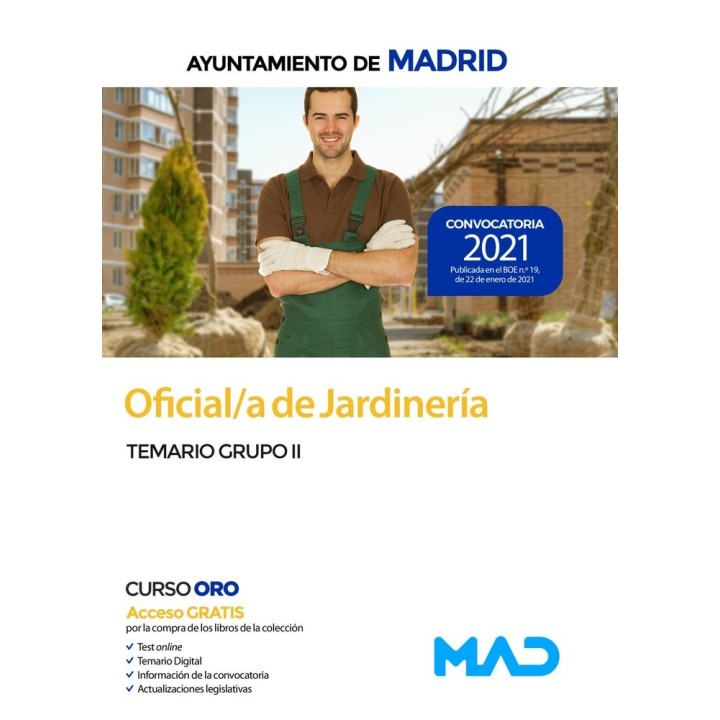 OFICIAL/A DE JARDINERIA DEL AYUNTAMIENTO DE MADRID. TEMARIO