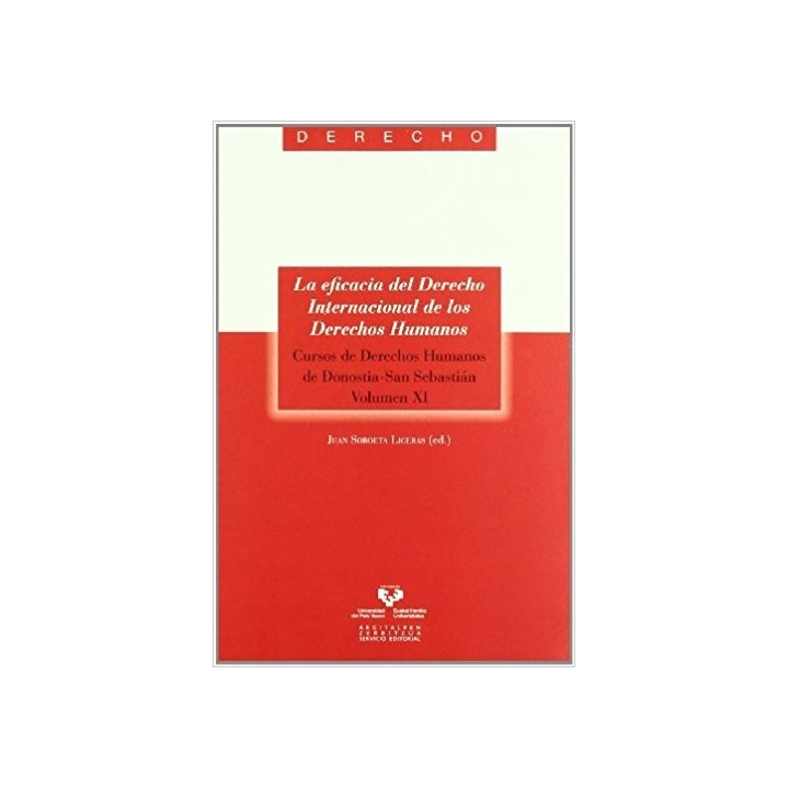 La eficacia del Derecho Internacional de los Derechos Humanos. Cursos de Derechos Humanos de Donostia-San Sebastián. Vol. XI