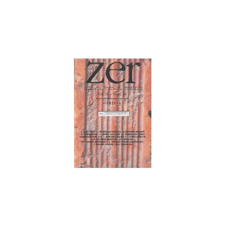 ZER VOL. 26 REVISTA DE ESTUDIOS DE COMUNICACIÓN Nº 50