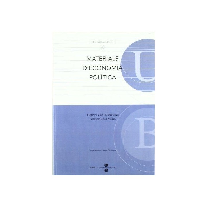 MATERIALS D' ECONOMIA POÍTICA