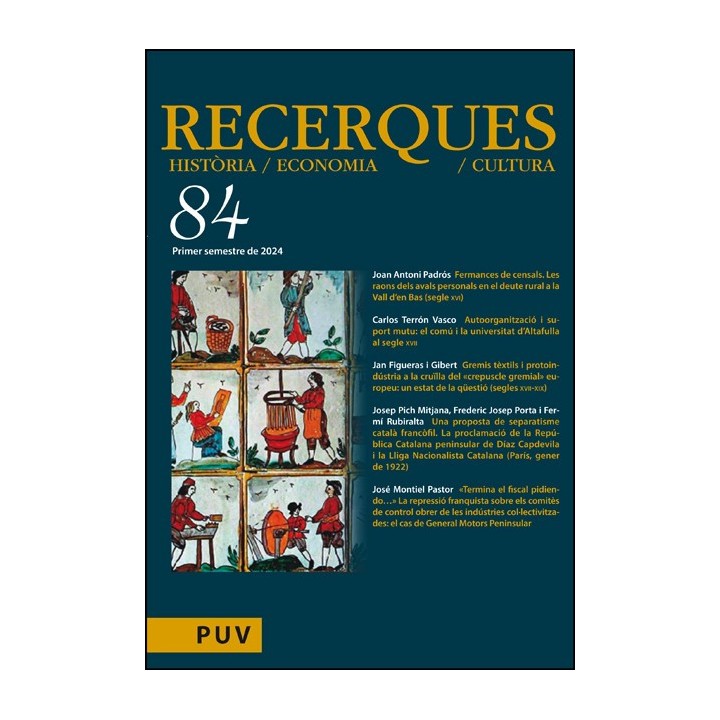 RECERQUES, 84 Primer semestre de 2024
