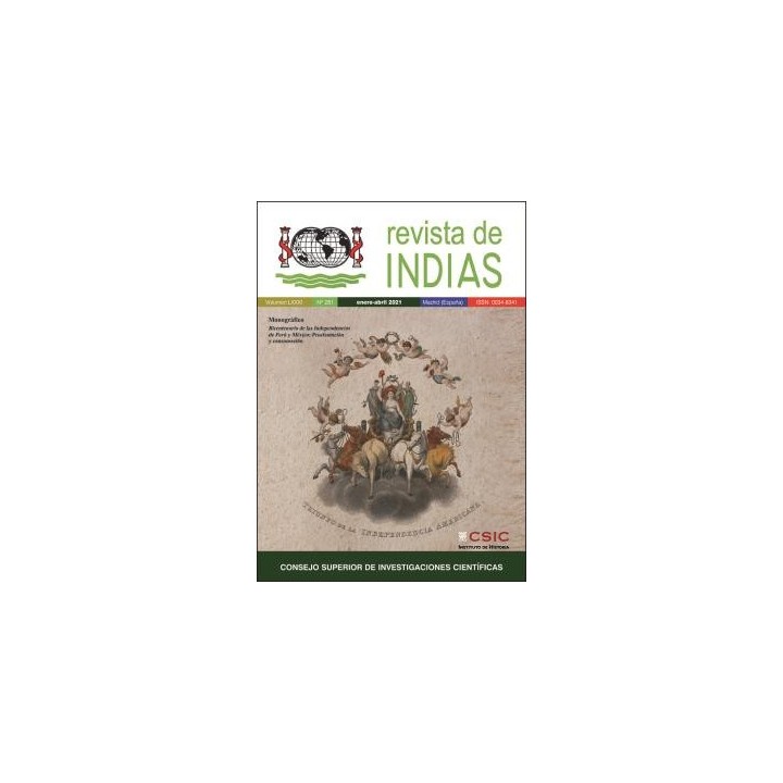 REVISTA DE INDIAS 281-282-283 AÑO 2021 SUSCRIPCIÓN ESPAÑA