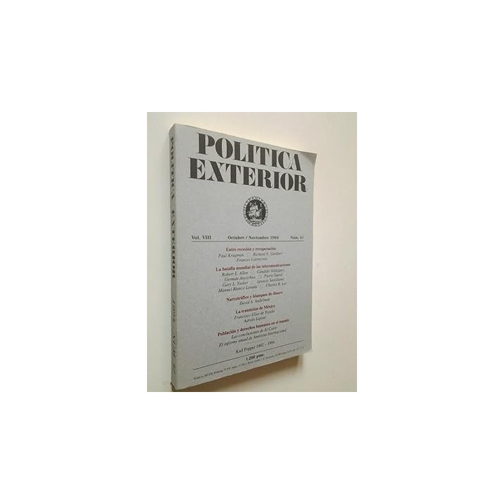 Revista Política Exterior. Vol. VIII. Núm. 41. Octubre / Noviembre 1994.