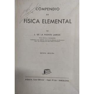 COMPENDIO DE FÍSICA ELEMENTAL