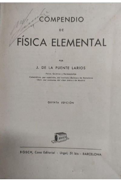 COMPENDIO DE FÍSICA ELEMENTAL
