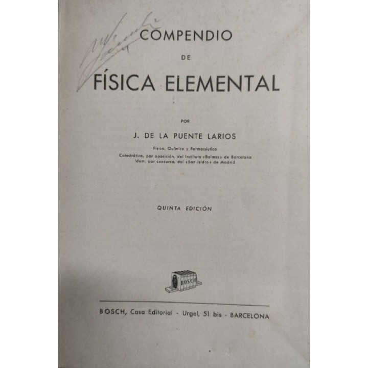 COMPENDIO DE FÍSICA ELEMENTAL