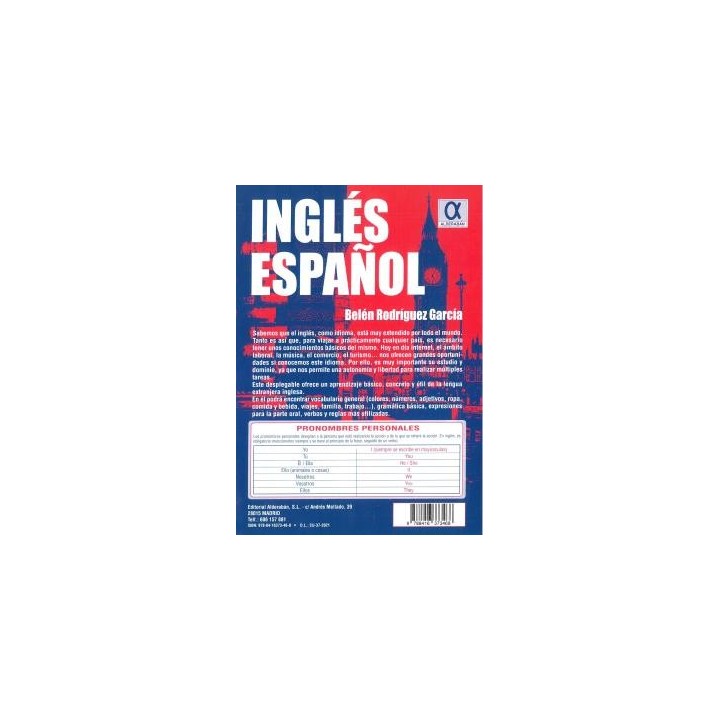 INGLÉS ESPAÑOL DESPLEGABLE