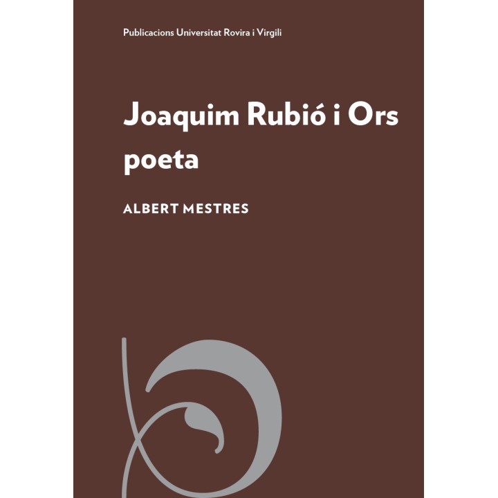 JOAQUIM RUBIÓ I ORS POETA