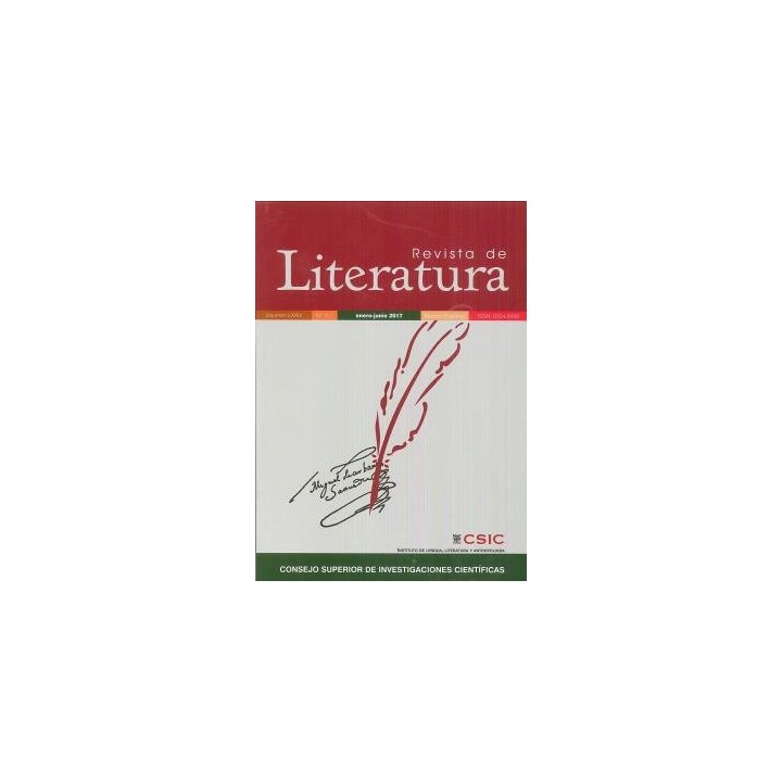 REVISTA DE LITERATURA 157. ENERO-JUNIO 2017