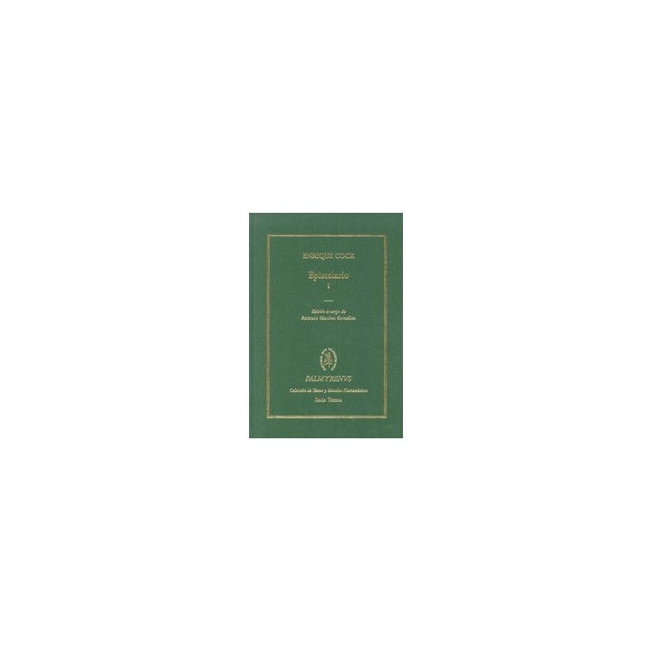 ENRIQUE COCK EPISTOLARIO VOL I TAPA TELA