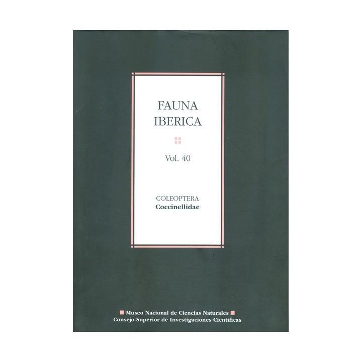 FAUNA IBÉRICA. VOL. 40: COLEOPTERA: COCCINELLIDAE