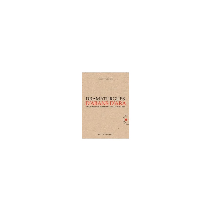 DRAMATURGUES D´ABANS D´ARA