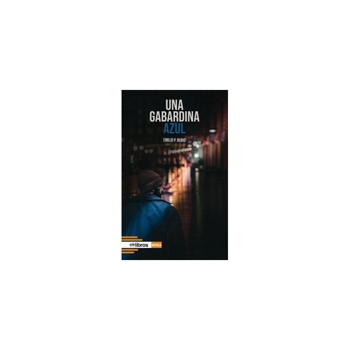 UNA GABARDINA AZUL