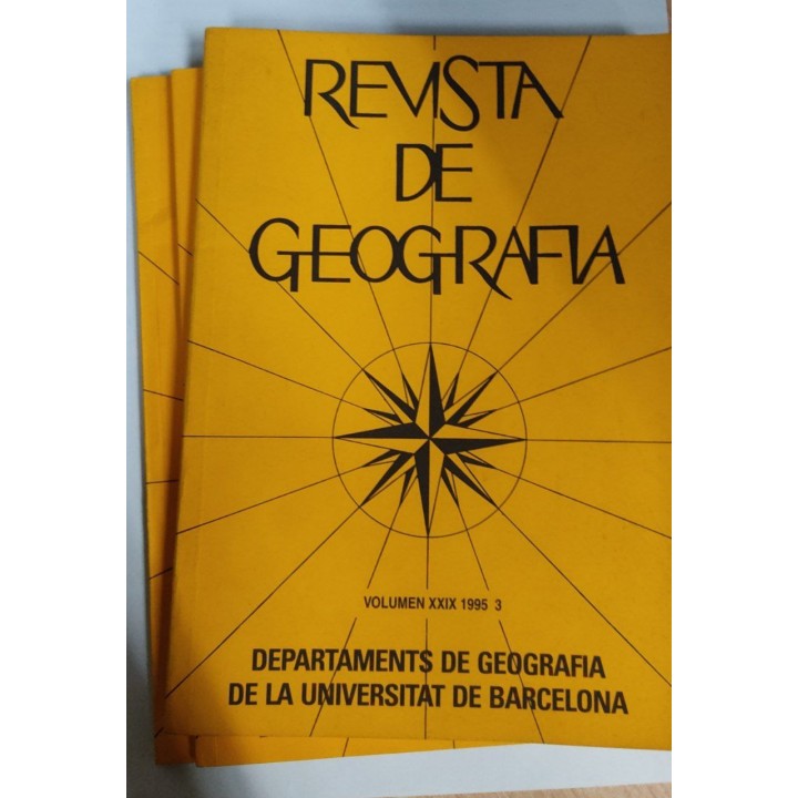 Revista de Geografia. Volumen XXXX Numero 1,2 y3 Enero-Diciembre 1995
