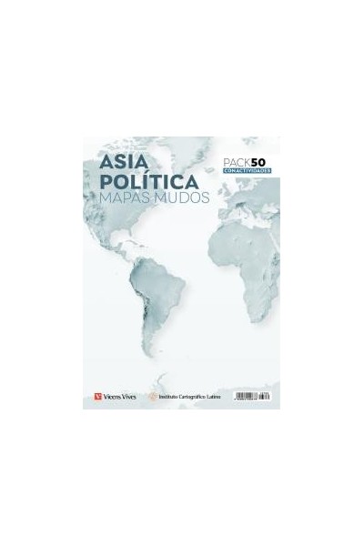 Mapas mudos asia politica pack 50 actividades
