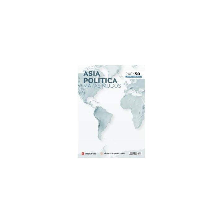 Mapas mudos asia politica pack 50 actividades