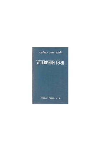 VETERINARIA LEGAL - CESAREO PANZ EGAÑA.