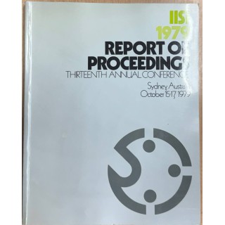 1979 REPORT OF PROCEEDINGS THIRTEENTH ANNUAL CONFERENCE. Sydney, Australia.