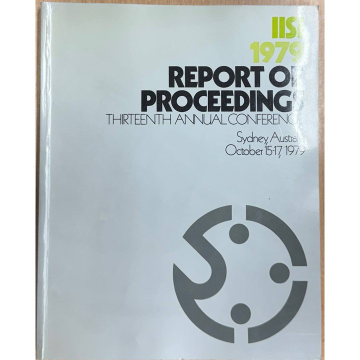 1979 REPORT OF PROCEEDINGS THIRTEENTH ANNUAL CONFERENCE. Sydney, Australia.