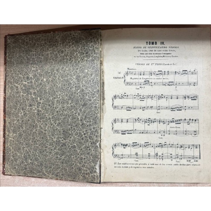 VERSOS de 1er. TONO (CUERDAS DE SOL). TOMO (IV).