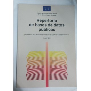 Repertorio de bases de datos publicas producidas por las instituciones de las comunidades Europeas