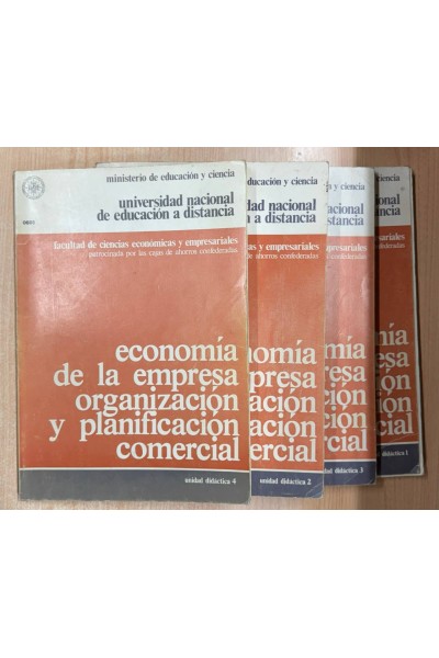 ECONOMÍA DE LA EMPRESA ORGANIZACIÓN Y PLANIFICACIÓN COMERCIAL. 4 TOMOS.