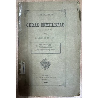 OBRAS COMPLETAS VERESIÓN ESPAÑOLA H. GINER DE LOS RIOS