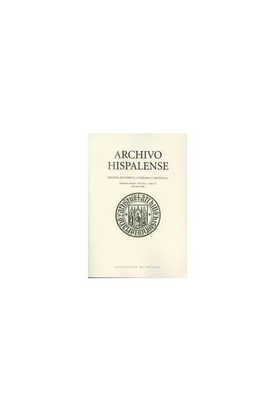 ARCHIVO HISPALENSE REVISTA HISTÒRICA, LITERARIA Y ARTÍSTICA. 2da. Época año 1988-Tomo LXXI Núm.217
