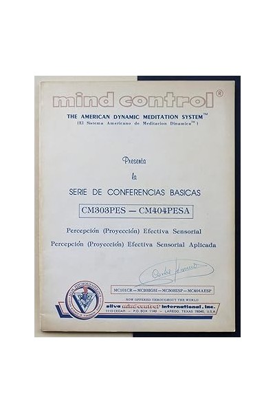 Mind control. The American Dynamic Meditation System. Serie de conferencias básicas CM101RC