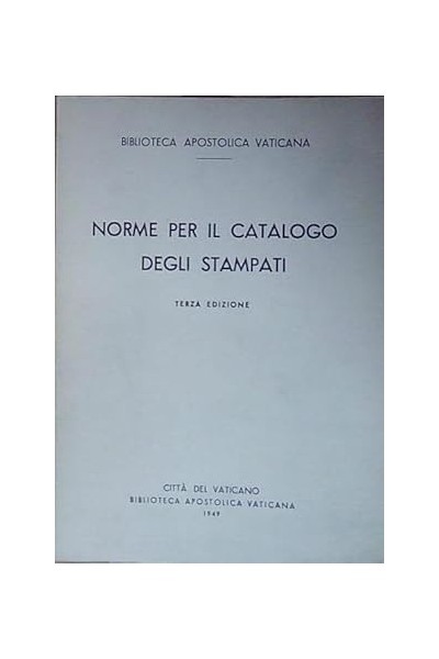 Norme per il catalogo degli stampati