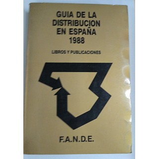 Guia de la Distribucion en España 1988. Libros y Publicaciones