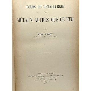 Cours de métallurgie des métaux autres que le fer