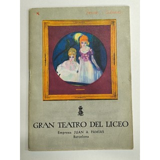 GRAN TEATRO DEL LICEO. Temporada de Opera Invierno 1959-1960