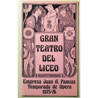 GRAN TEATRO DEL LICEO. Temporada de Ópera 1975-76