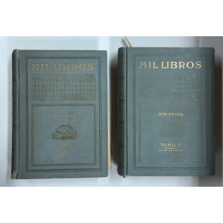 MIL LIBROS (RECUERDOS BIBLIOGRÁFICOS). 2 VOLUMENES.