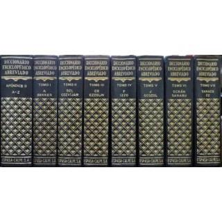 DICCIONARIO ENCICLOPEDICO ABREVIADO. 9 TOMOS.