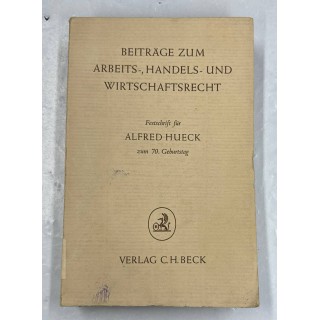 BEITRAGE ZUM ARBEITS-,HANDELS-UND WIRTSCHAFTSRECHT.