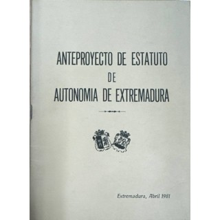 ANTEPROYECTO DE ESTATUTO DE ANATOMIA DE EXTREMADURA