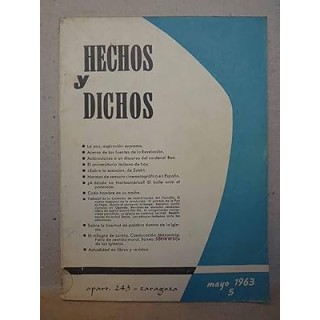 HECHOS Y DICHOS MAYO 5 1963
