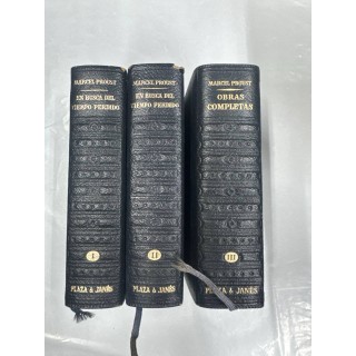 Marcel Proust: Obras completas. 3 Tomos.