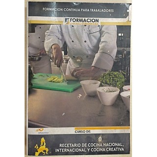 Recetario de cocina nacional, internacional y cocina creativa