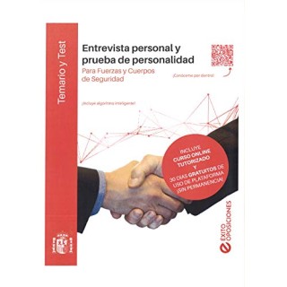 ENTREVISTA PERSONAL Y PRUEBA DE PERSONAL. TEMARIO Y TEST.